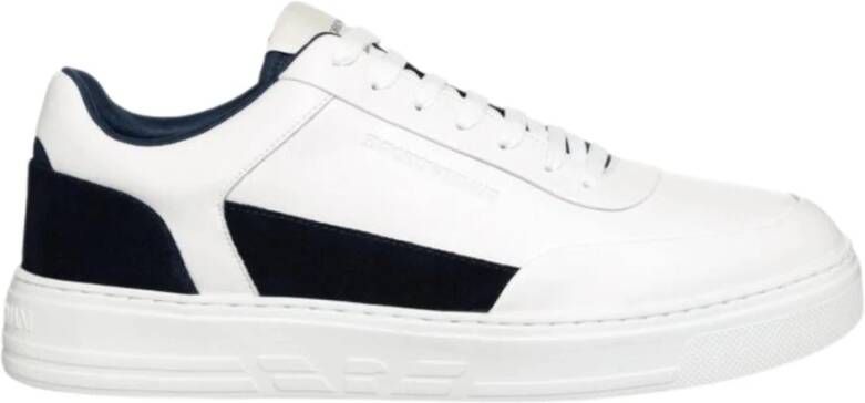 Emporio Armani Heren Sneakers met Contrast Details White Heren