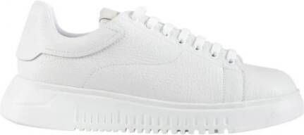 Emporio Armani Tumbled leren sneakers