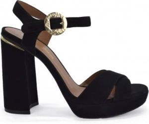 Emporio Armani High Heel Sandals Zwart Dames