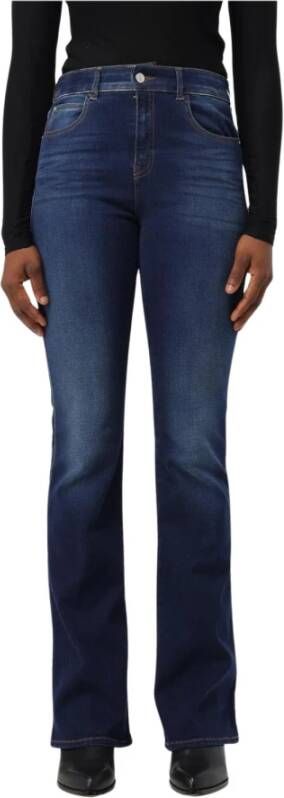 Emporio Armani Klassieke Blauwe Bootcut Jeans voor Vrouwen