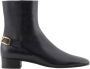 Emporio Armani Klassieke Leren Laarzen Black Dames - Thumbnail 1