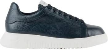 Emporio Armani Blauwe Lage Top Sneakers X4X264Xf76800285