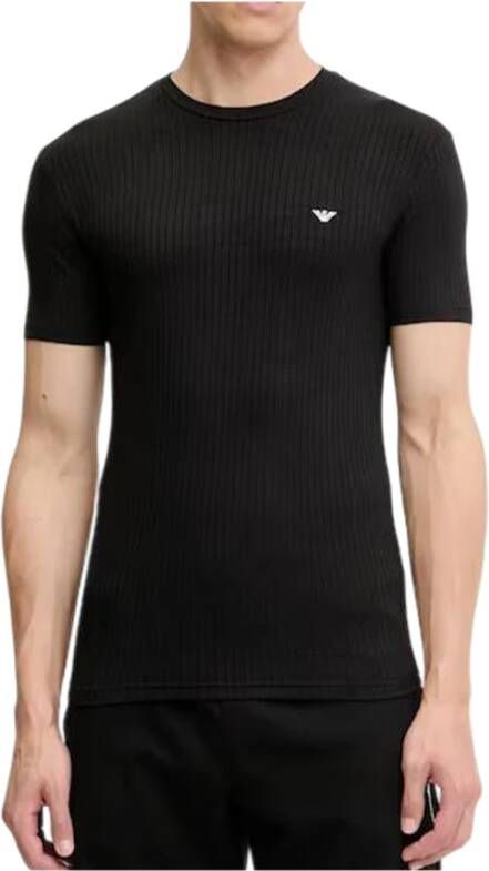 Emporio Ar i Korte mouw T-shirt met Adelaarborduursel