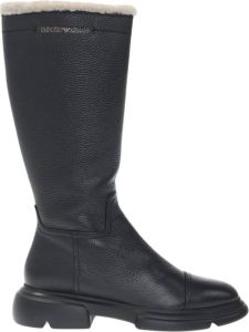 Emporio Armani Laarzen met logo Zwart Dames
