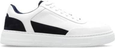 Emporio Armani Heren Sneakers met Contrast Details White Heren