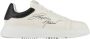 Emporio Armani Leren Sneakers met Geribbelde Rubberen Zool White Heren - Thumbnail 1