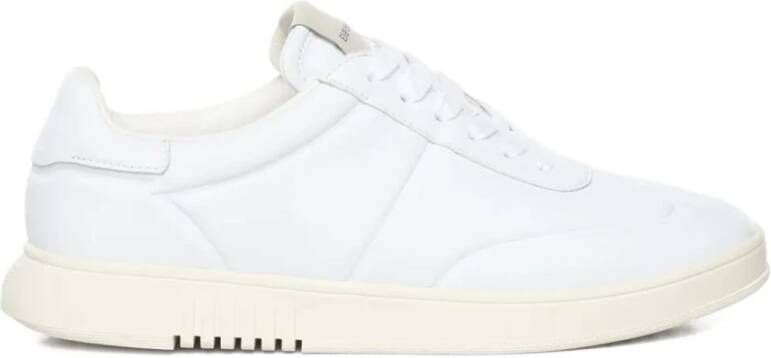Emporio Ar i Leren Front Lace Round Toe Sneakers