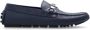Emporio Armani Leren Loafers Blue Heren - Thumbnail 1