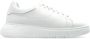 Emporio Armani Witte Leren Sneakers Logodetail Rubberen Zool White Dames - Thumbnail 5