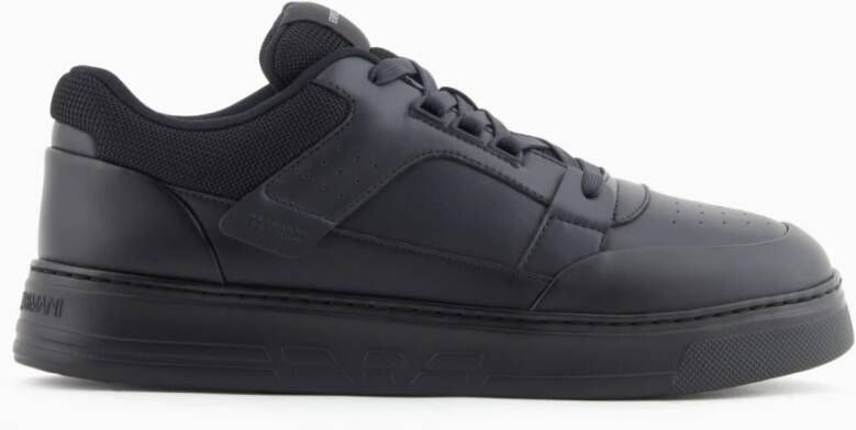 Emporio Ar i Leren sneakers met mesh details - Foto 2
