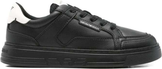 Emporio Ar i Logo Leren Sneakers