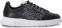 Emporio Armani Jet Black Logo-Print Sneakers Black Heren - Thumbnail 1