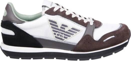 Emporio Armani Militair Groen Zwart Sneaker Multicolor Heren