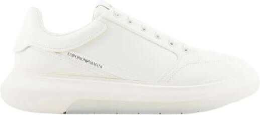 Emporio Armani Off White Sneakers Vetersluiting White Heren