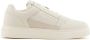 Emporio Armani Off White Suede Sneaker White Heren - Thumbnail 1
