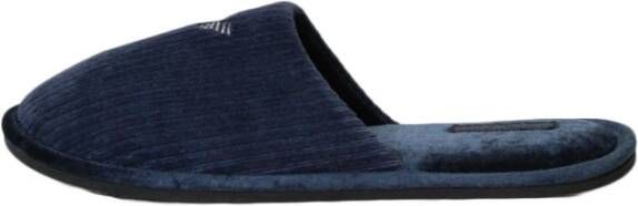 Emporio Ar i Polyester Sandalen met Logo Front Rubberen Zool