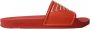 Emporio Armani PVC -muilezels met een groot logo Rood Heren - Thumbnail 1