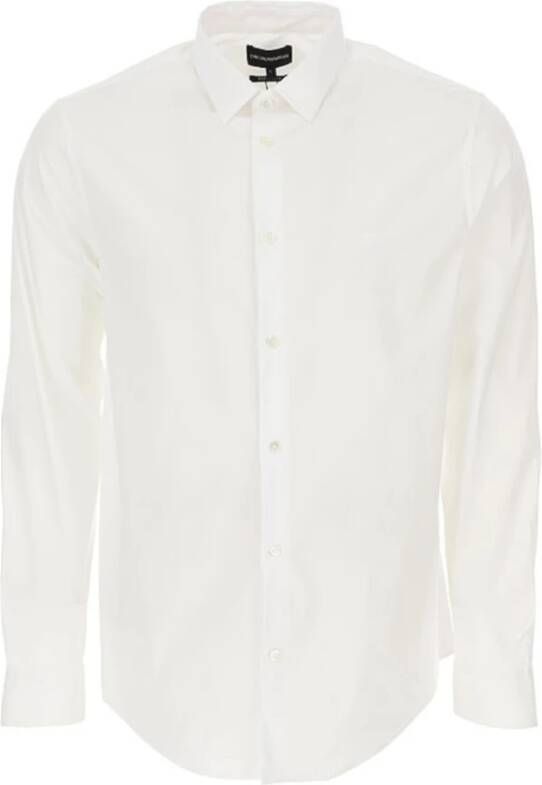 Emporio Ar i Shirt met lange mouwen en geborduurd adelaarslogo