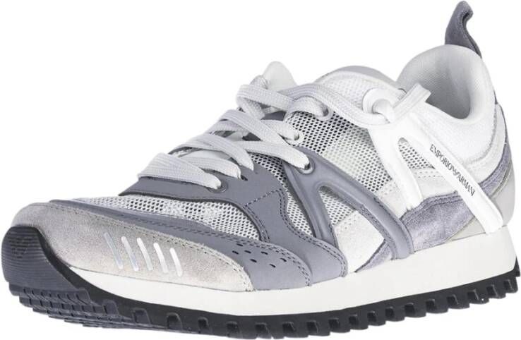 Emporio Armani Heren X4X555Xn195Grigiobianco Sneakers Gray Heren