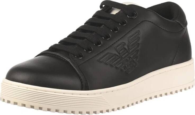 Emporio Armani Leren Herensneakers Upgrade je stijl