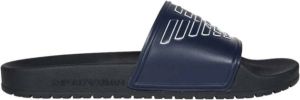 Emporio Armani Slippers met labelprint model 'Eagle'
