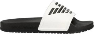 Emporio Armani Slippers met labelprint model 'Eagle'
