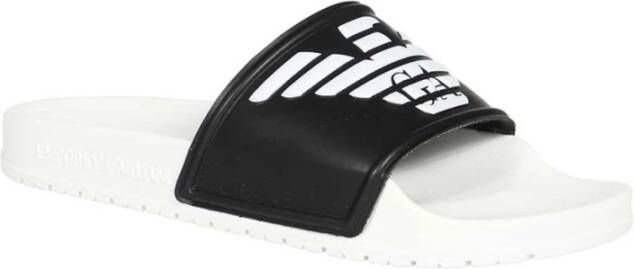 Emporio Armani Sliders Zwart Unisex