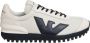 Giorgio Armani Casual Witte Textiel Sneakers oor Heren White Heren - Thumbnail 1
