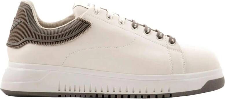 Emporio Armani Stijlvolle Sneakers voor Heren Beige Heren