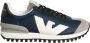 Giorgio Armani Blauwe Casual Synthetische Sneakers oor Heren Blue Heren - Thumbnail 1