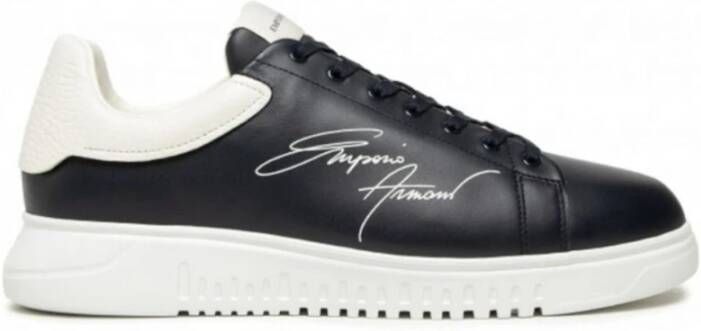 Emporio Armani Sneakers Blauw Heren