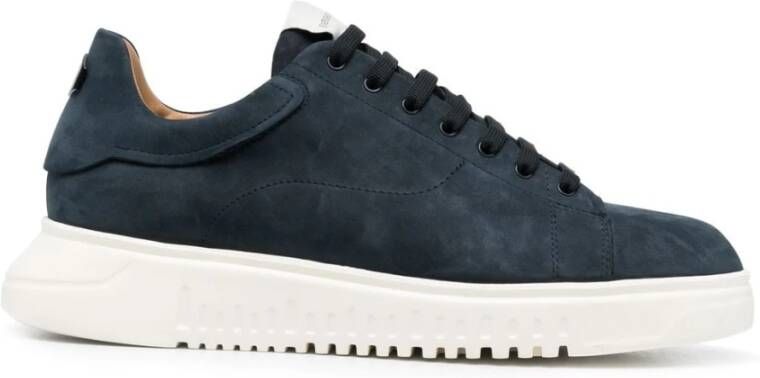 Emporio Armani Blauwe Lage Top Sneakers X4X264Xf57000285