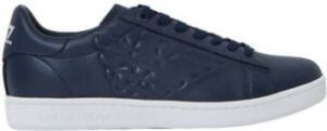 Ea7 men's leather sneakers Classic New CC Emporio Armani Blauw Heren
