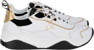 Emporio Armani Sneakers met contrastprofielen Wit Dames