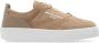 Emporio Armani Beige Suède Sneaker met Rubberen Logo Beige Dames - Thumbnail 6