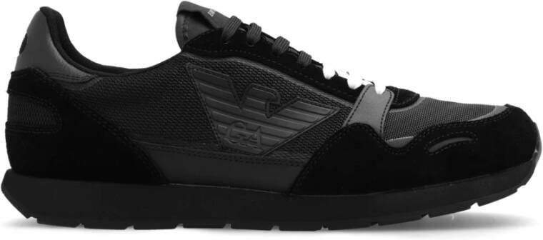 Emporio Armani Sneakers met logo Black Heren