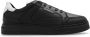 Emporio Armani Eenvoudige Vetersneakers Black Heren - Thumbnail 1