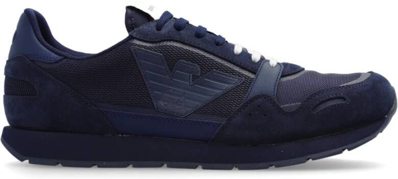 Emporio Armani Sneakers met logo Blue Heren