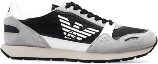 Emporio Armani Sneakers met logo Grijs Heren