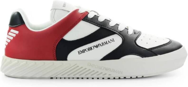 Emporio Armani Sneakers met logo Red Heren