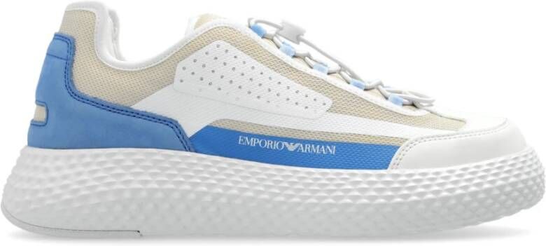 Emporio Armani Sneakers met logo White Dames