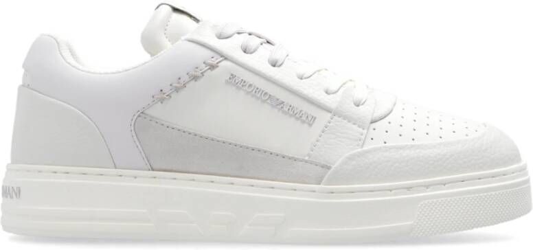 Emporio Armani Sneakers met logo White Dames