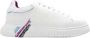Emporio Armani Multicolor Kwaststreek Logo Sneakers White Dames - Thumbnail 1