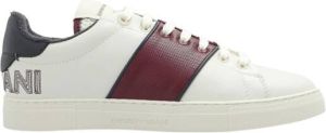 Emporio Armani men shoes leather trainers sneakers Wit Heren