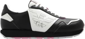 Emporio Armani Sneakers met logo Zwart Dames