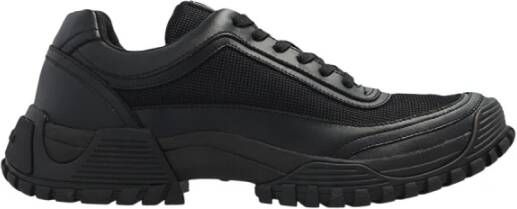 Emporio Armani Zwarte Casual Sneaker voor Mannen Black Heren