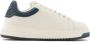 Emporio Armani Contrast Rivet Sneakers Wit Blauw White Heren - Thumbnail 4
