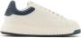 Emporio Armani Contrast Rivet Sneakers Wit Blauw White Heren - Thumbnail 1