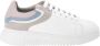 Emporio Armani Sneakers met Multikleurige Achterinzet voor Dames White Dames - Thumbnail 1