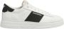 Emporio Armani men's shoes leather trainers sneakers Wit Heren - Thumbnail 7